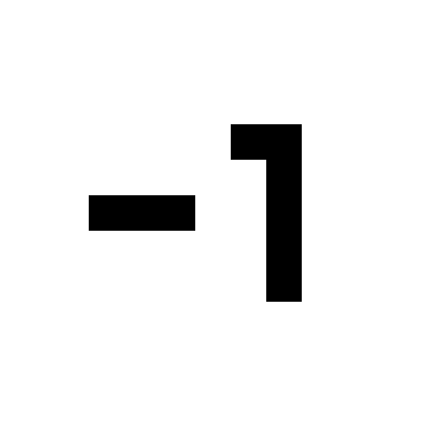 Numeric Negative 1