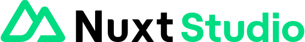 Nuxt Studio Wordmark Light Vector