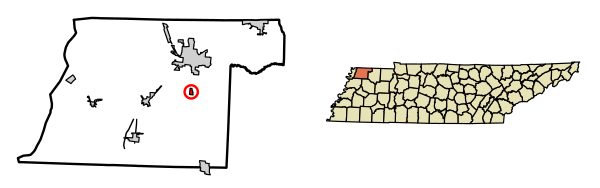 Obion County Tennessee Incorporated And Unincorporated Areas Rives Highlighted 4763800