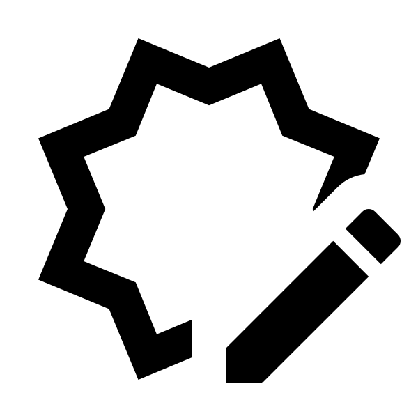 Octagram Edit Outline