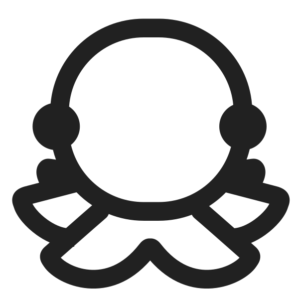 Octopus High Contrast Vector