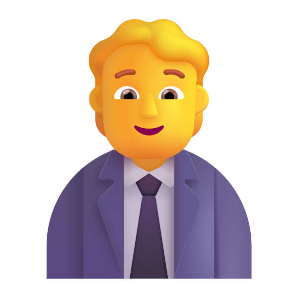Office Worker Color Default Vector