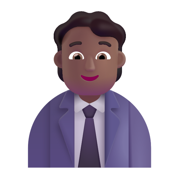 Office Worker Color Medium Dark Vector
