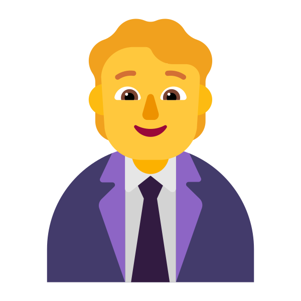 Office Worker Flat Default Vector