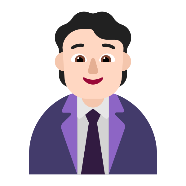 Office Worker Flat Light Vector