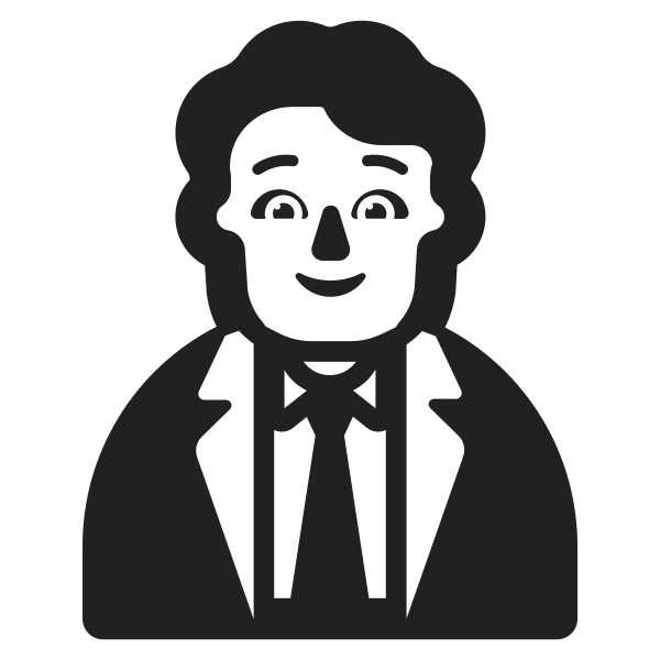 Office Worker High Contrast Default Vector
