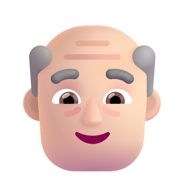 Old Man Color Light Vector