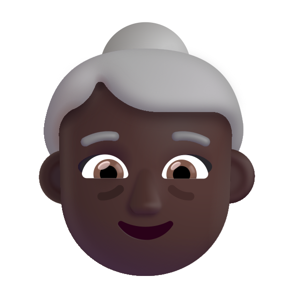 Old Woman Color Dark Vector