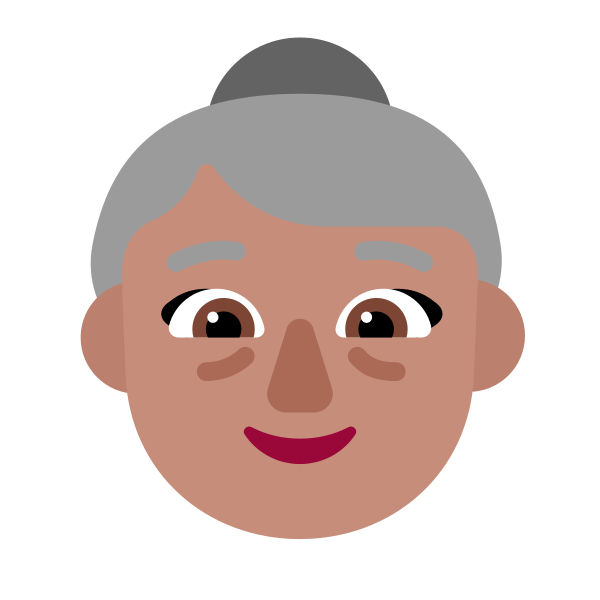Old Woman Flat Medium