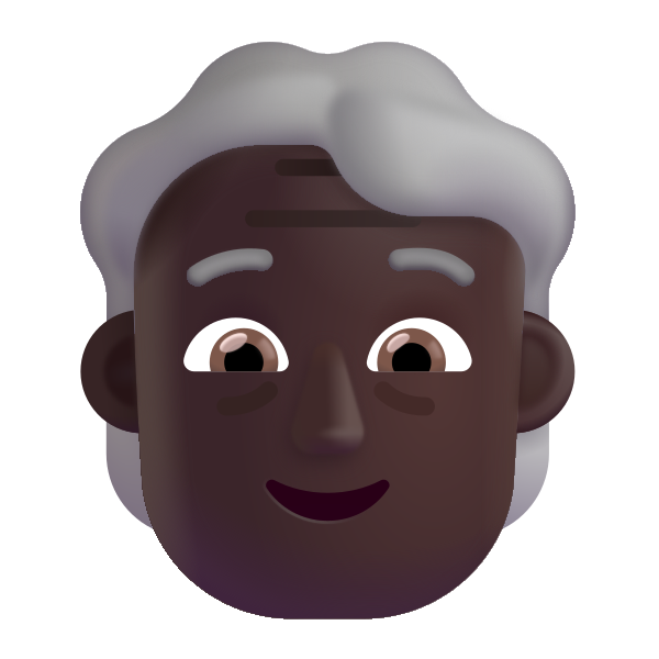 Older Person Color Dark Vector