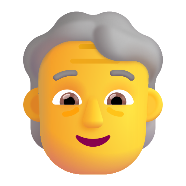 Older Person Color Default Vector