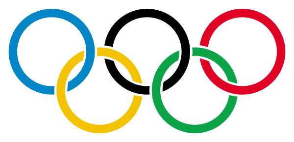 Olympic Rings With Transparent Rims