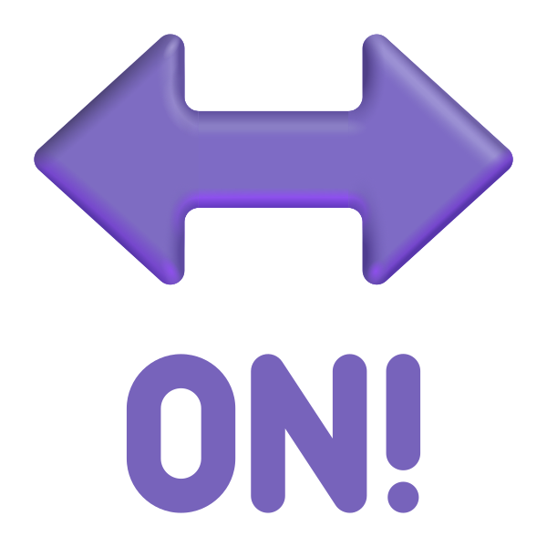 On! Arrow Color Vector