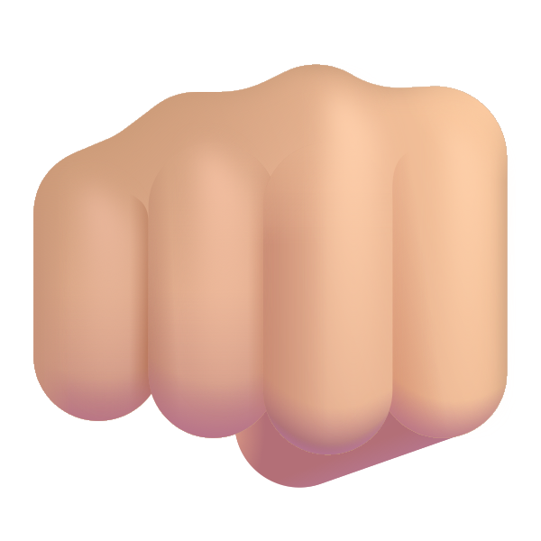 Oncoming Fist Color Medium Light