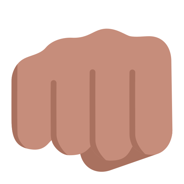 Oncoming Fist Flat Medium