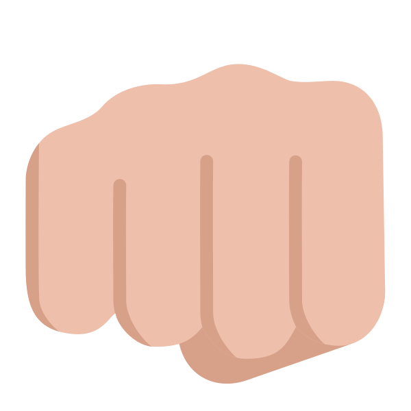 Oncoming Fist Flat Medium Light