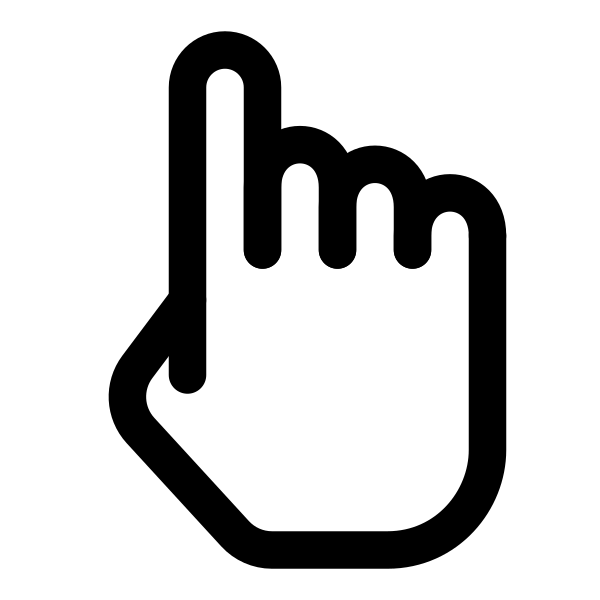 One Finger Select Hand Gesture