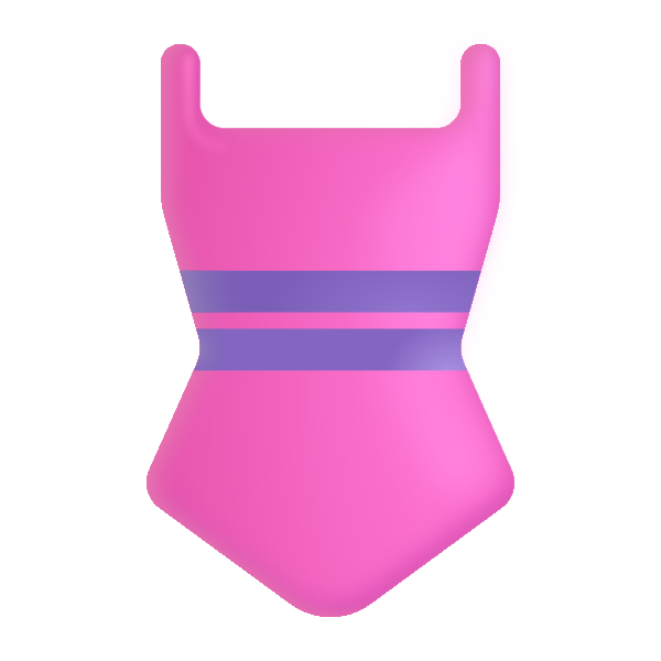 One Piece Swimsuit Color Vector