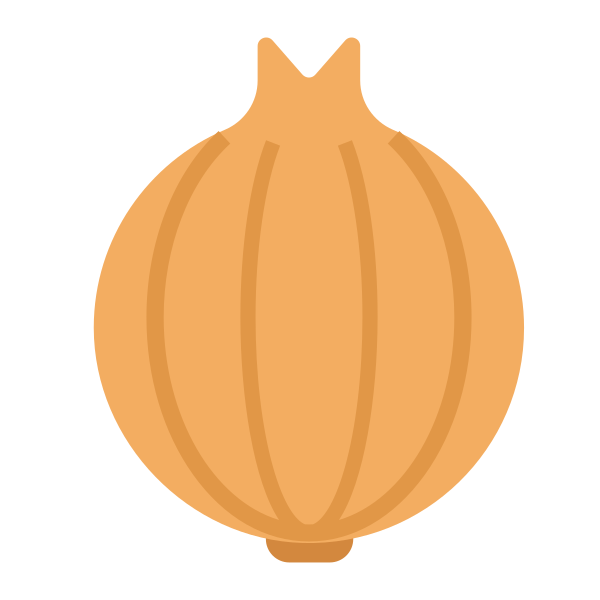 Onion Flat Vector