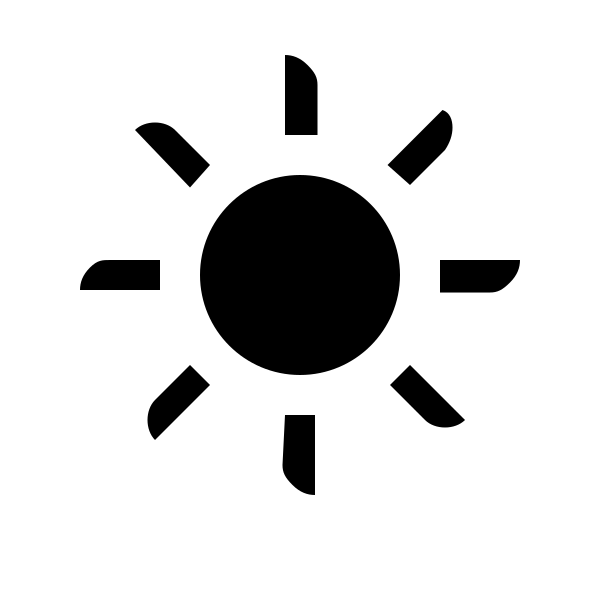 OOjs UI Icon Sun Ltr Vector