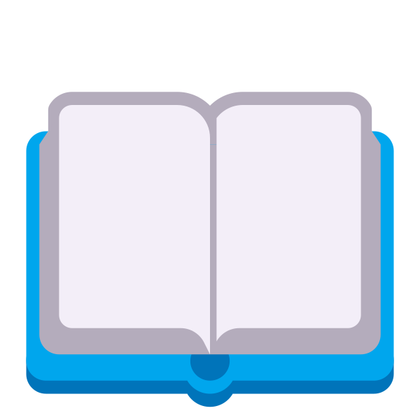 Open Book Flat Vector
