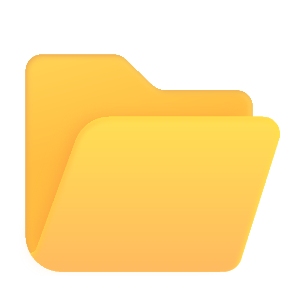 Open File Folder Color Vector