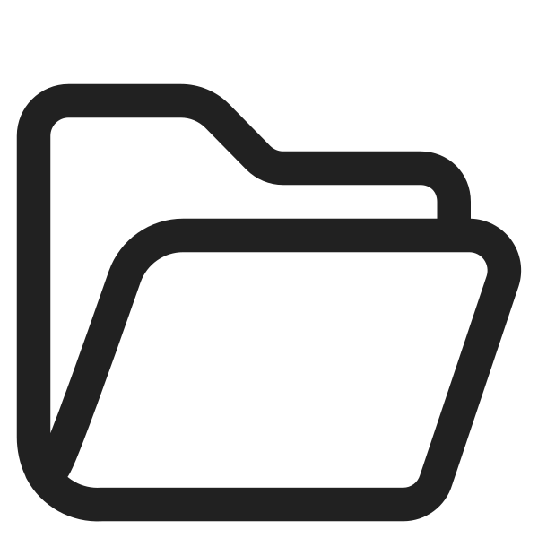 Open File Folder High Contrast