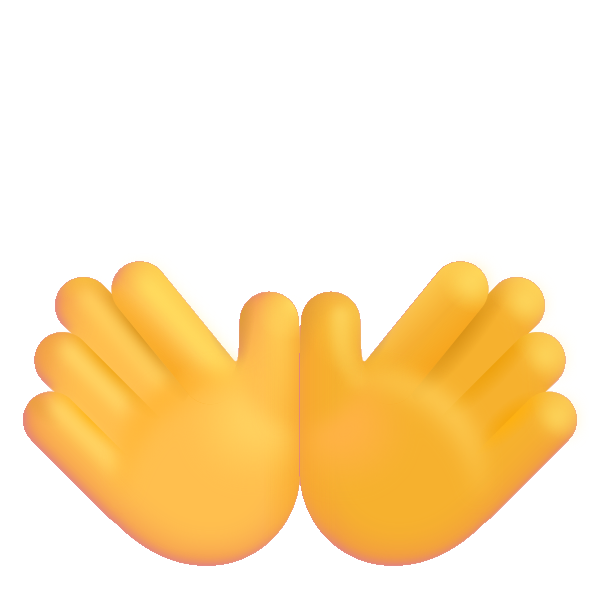 Open Hands Color Default Vector