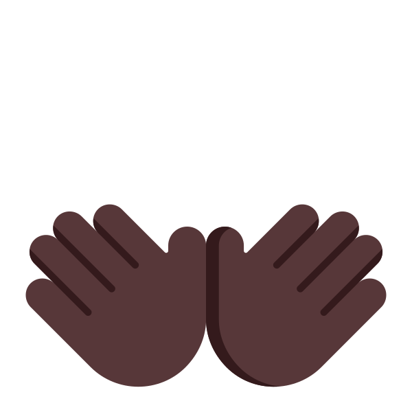 Open Hands Flat Dark