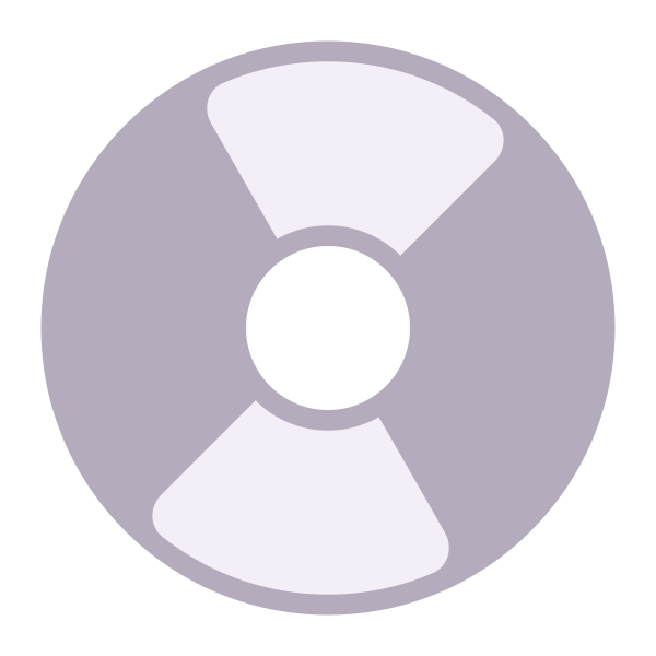 Optical Disk Flat Vector