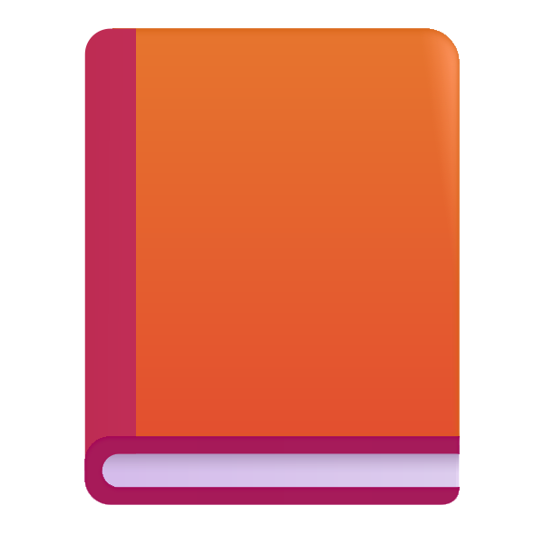 Orange Book Color Vector