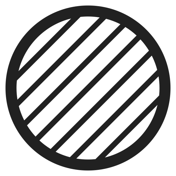 Orange Circle High Contrast Vector