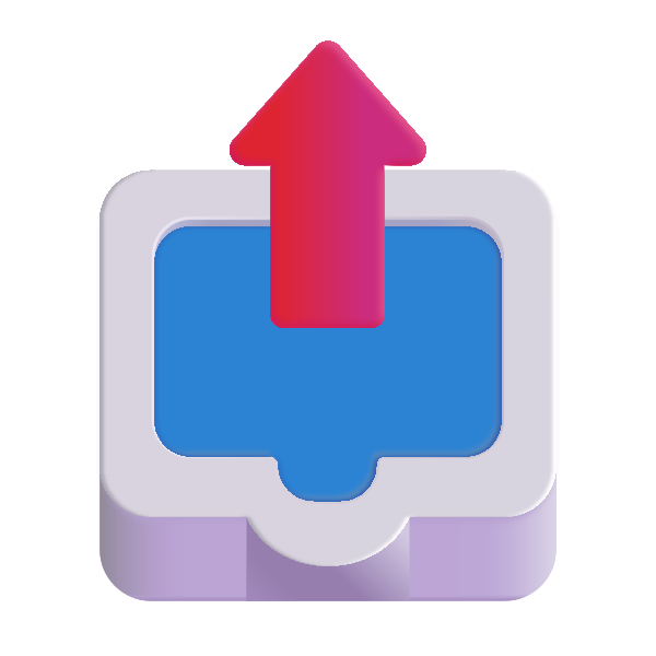 Outbox Tray Color Vector