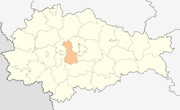 Outline Map Of Kursk Oblast Oktyabrsky District