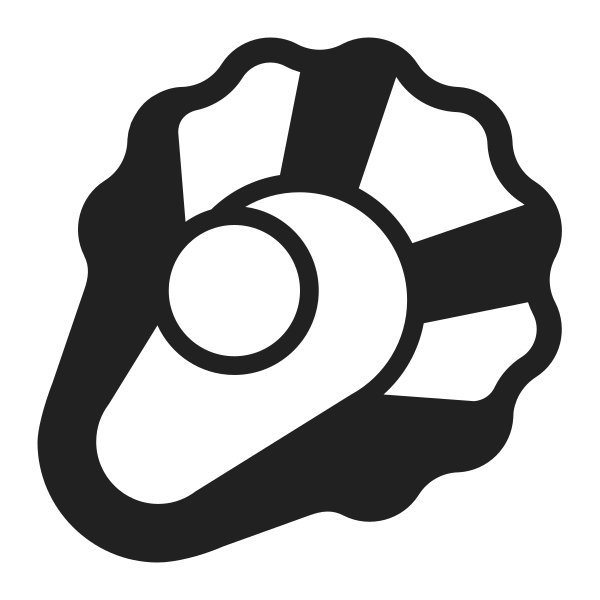 Oyster High Contrast Vector
