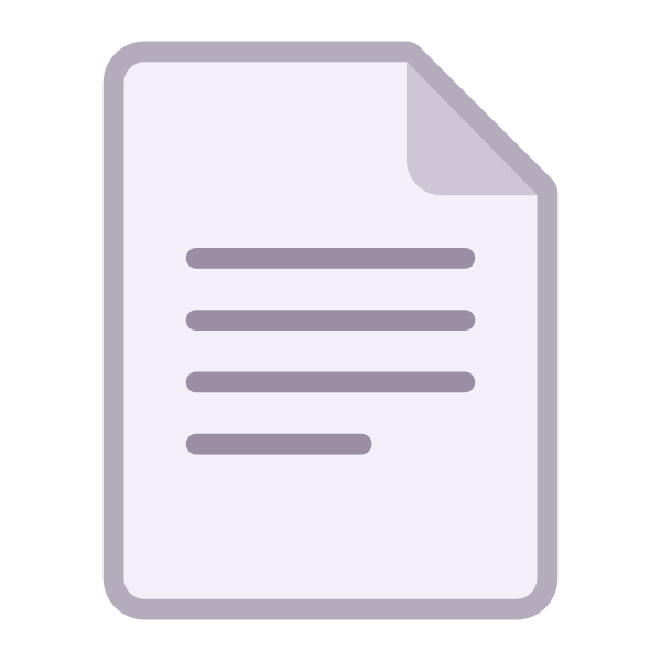 Page Facing Up Flat