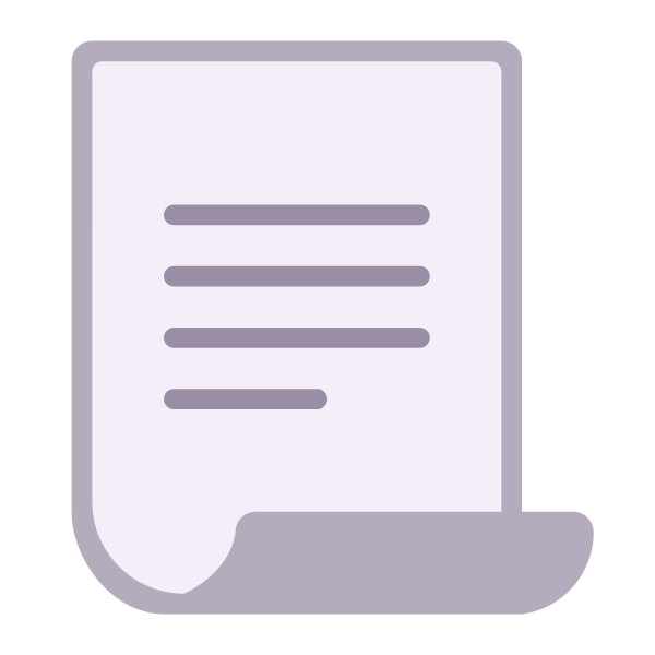 Page With Curl Flat Vector
