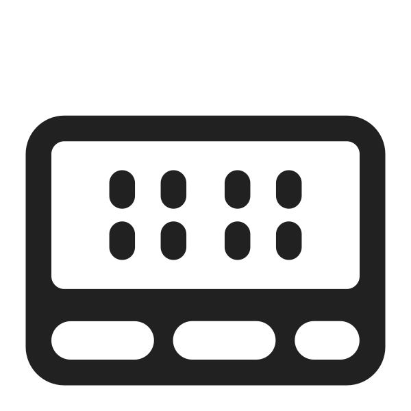 Pager High Contrast Vector