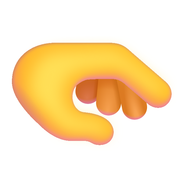 Palm Down Hand Color Default Vector