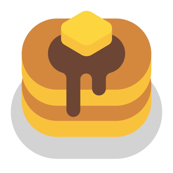 Pancakes Flat Vector