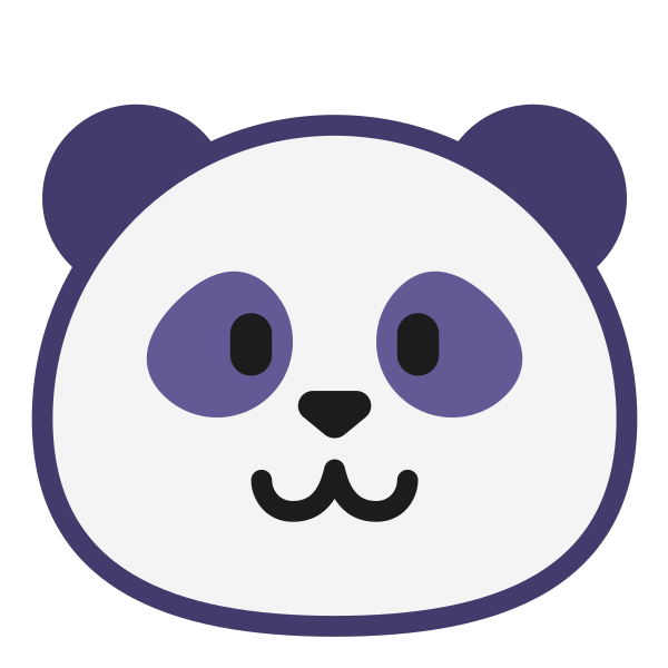 Panda Flat Vector