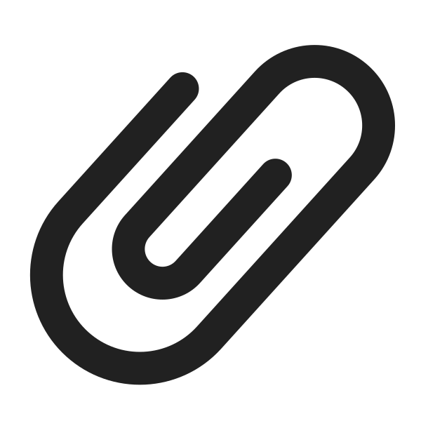 Paperclip High Contrast Vector