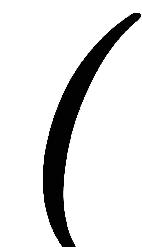 Parenleft CMUSerif BoldItalic