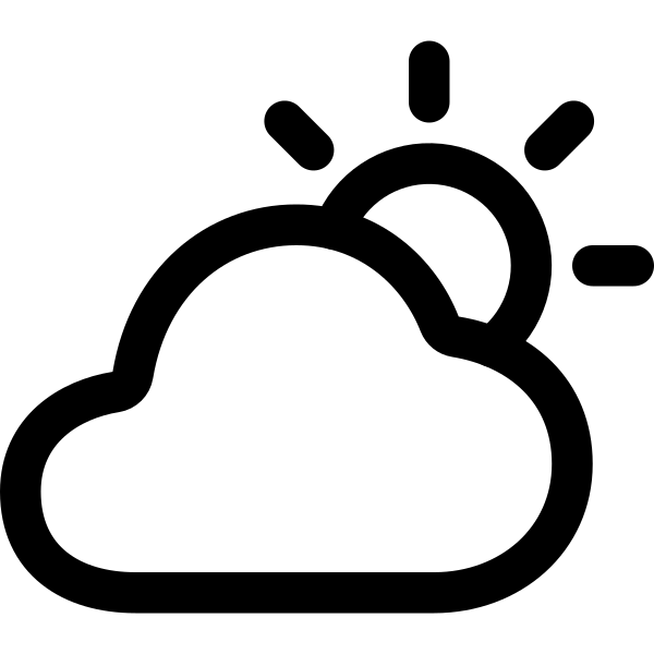 Partly Sunny Outline