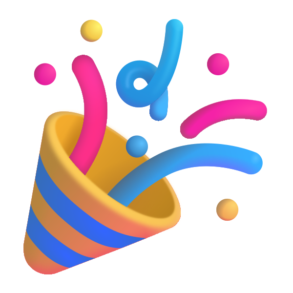 Party Popper Color Vector