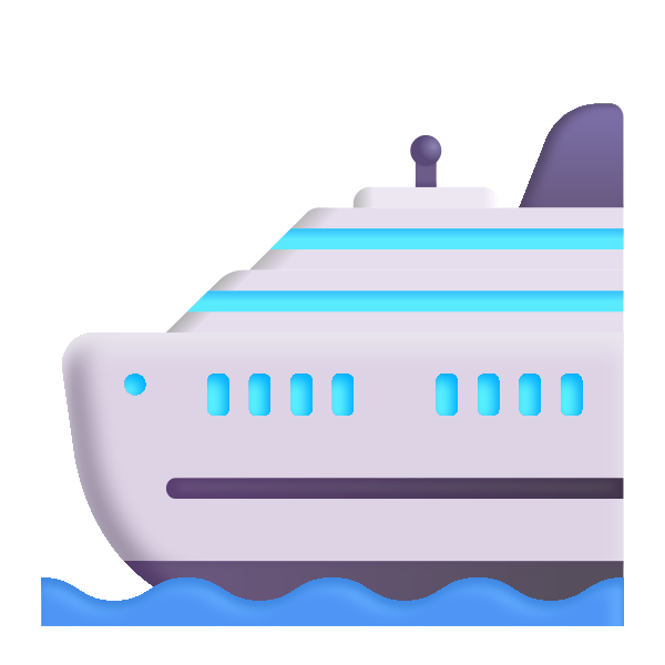 Passenger Ship Color Vector