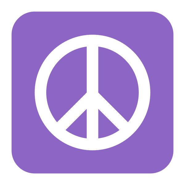 Peace Symbol Flat