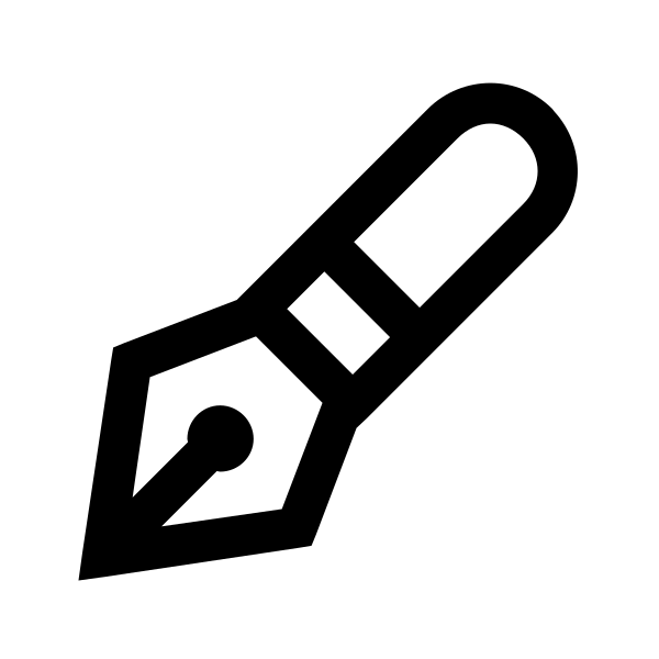 Pen Fancy Solid Vector
