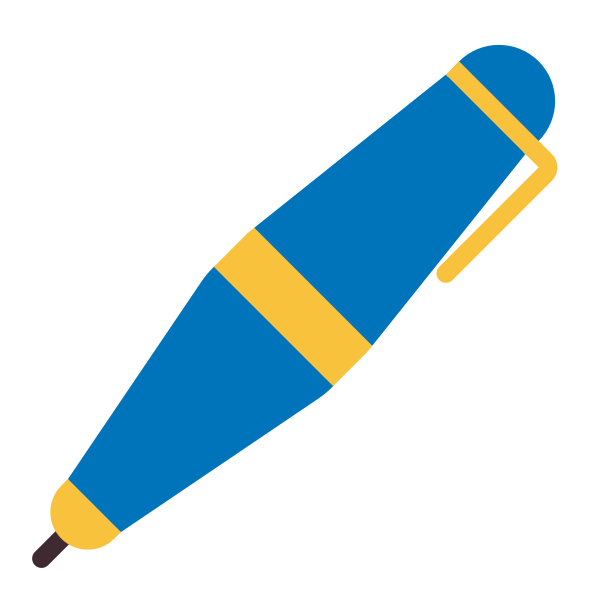 Pen Flat Vector