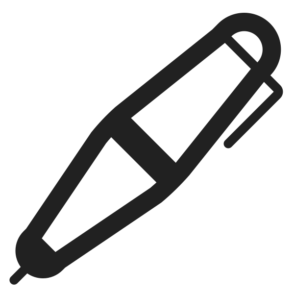 Pen High Contrast Vector